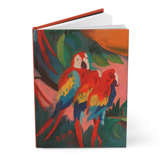 Casebound Journal - Three Parrots