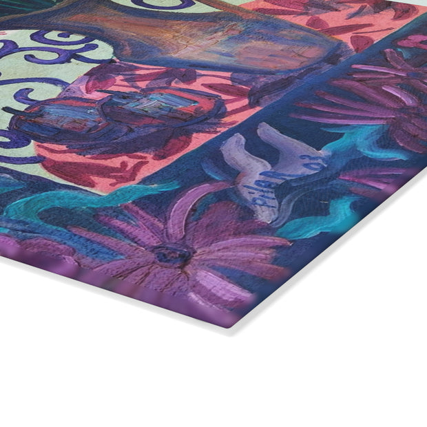 Tempered Glass Cutting Board - Holiday Colors
