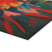 Tempered Glass Cutting Board - 3 Parrots