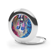 Compact Travel Mirror - Columbina With Roses
