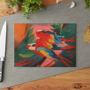 Tempered Glass Cutting Board - 3 Parrots