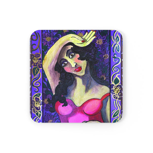 Corkwood Coaster Set - Violeta