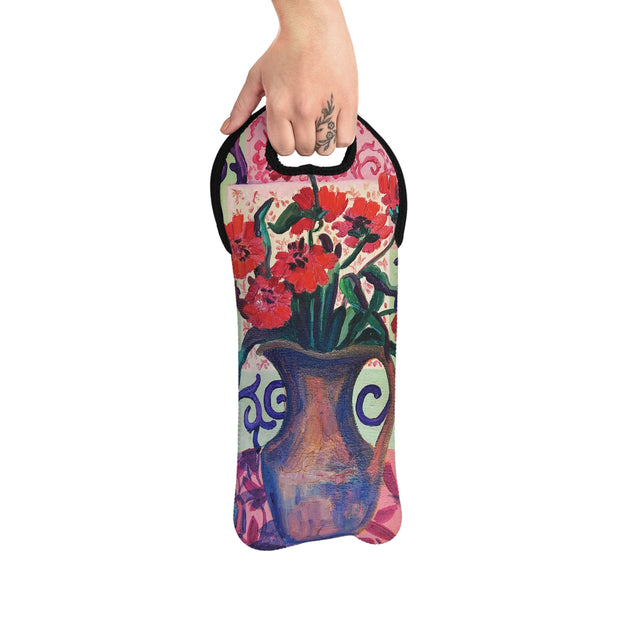 Wine Tote Bag - Holiday Colors
