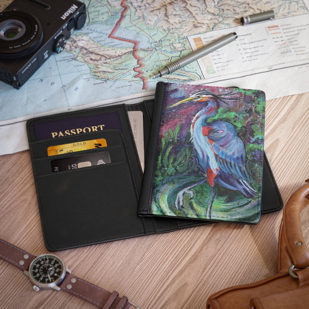 Passport Cover - Great Blue Heron