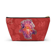 Perfect Pouch "Iris on Red"