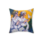 Decorative Pillow - "Message of the Doves" featuring Pierrot and Columbina
