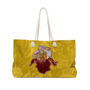 Weekender Bag "Iris on Yellow"