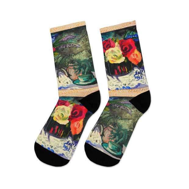 Crew Socks - Tea Roses