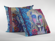 Decorative Pillow: "Columbina with Roses"